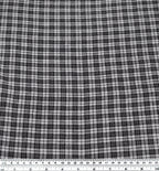 Plaid Hemp Lyocell Blend - Black/Cloud