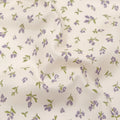 French Lavender Printed Cotton Lawn - Ivory/Wisteria