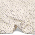 French Lavender Printed Cotton Lawn - Ivory/Wisteria
