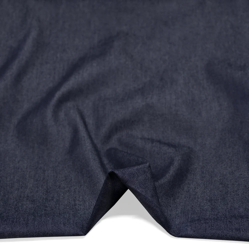 8oz Organic Cotton Lyocell Denim - Dark Indigo