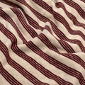 Peppermint Stripe Hemp Blend Jersey - Shell/Cranberry
