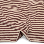 Peppermint Stripe Hemp Blend Jersey - Shell/Cranberry