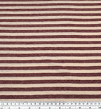 Peppermint Stripe Hemp Blend Jersey - Shell/Cranberry