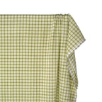 Plaid Hemp Lyocell Blend Seersucker - Sour Apple/White