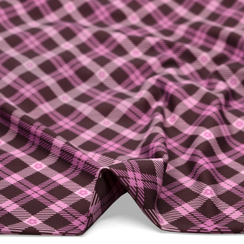 Recycled Nylon Swim Tricot - Dusty Mauve/Candy Floss