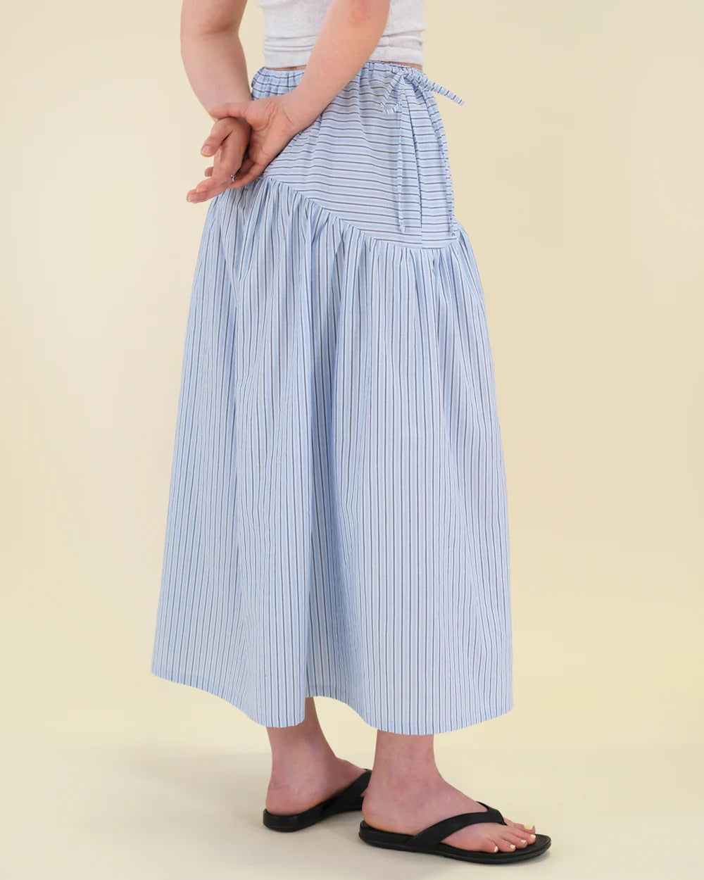 Seaside Lightweight Cotton Linen Slub - Powder Blue