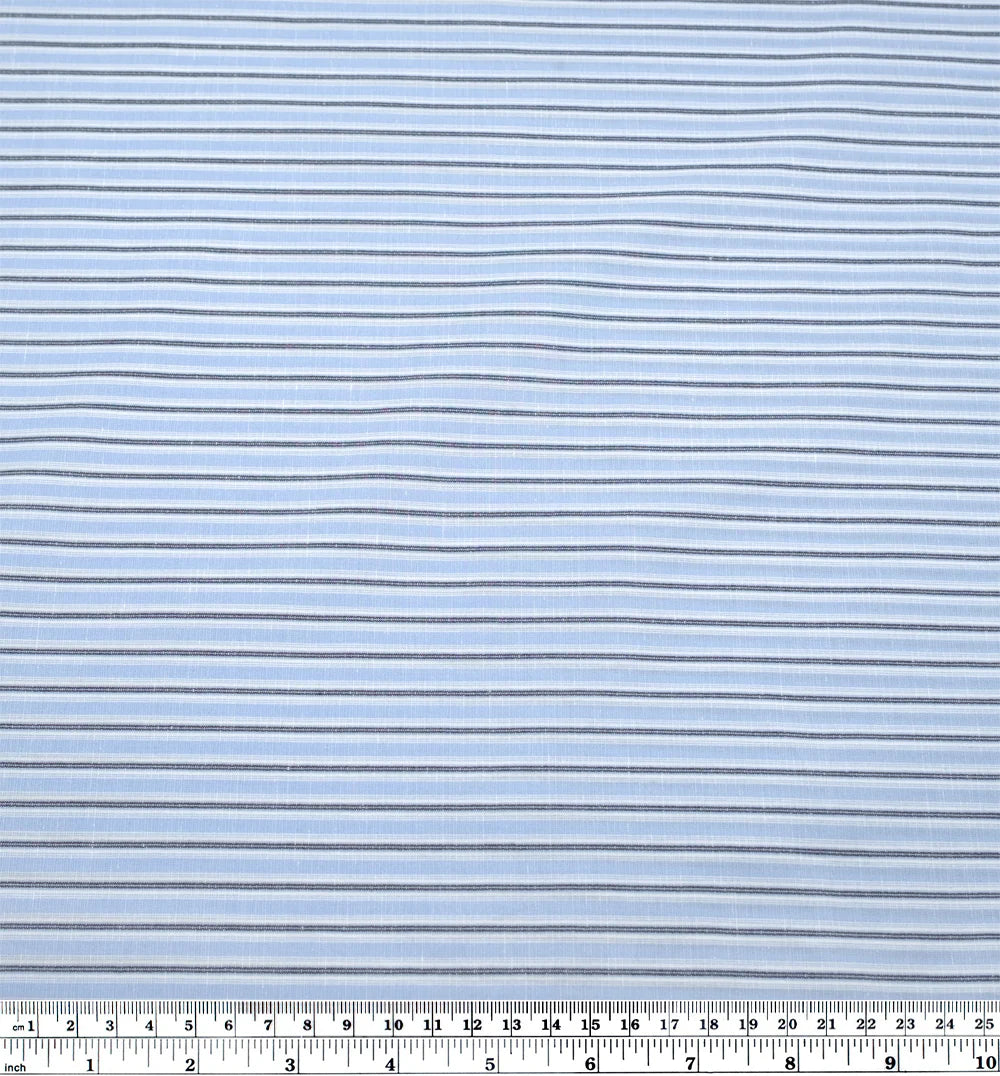 Seaside Lightweight Cotton Linen Slub - Powder Blue