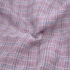 Sherbert Plaid Stonewashed Linen - Thistle