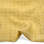 Sherbert Plaid Stonewashed Linen - Lemon Drop