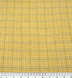 Sherbert Plaid Stonewashed Linen - Lemon Drop