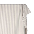 Stripe Washed Cotton Shirting - Parchment/Ink