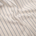 Stripe Washed Cotton Shirting - Parchment/Ink