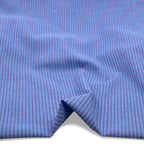 Striped Stretch Hemp Lyocell Blend - Cornflower/Berry