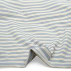 Sugar Stripe Cotton Rib Knit - Baby Blue