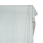 Sugar Stripe Cotton Rib Knit - Baby Blue