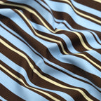 Sunkissed Stripe Recycled Nylon Swim Tricot - Russet/Baby Blue
