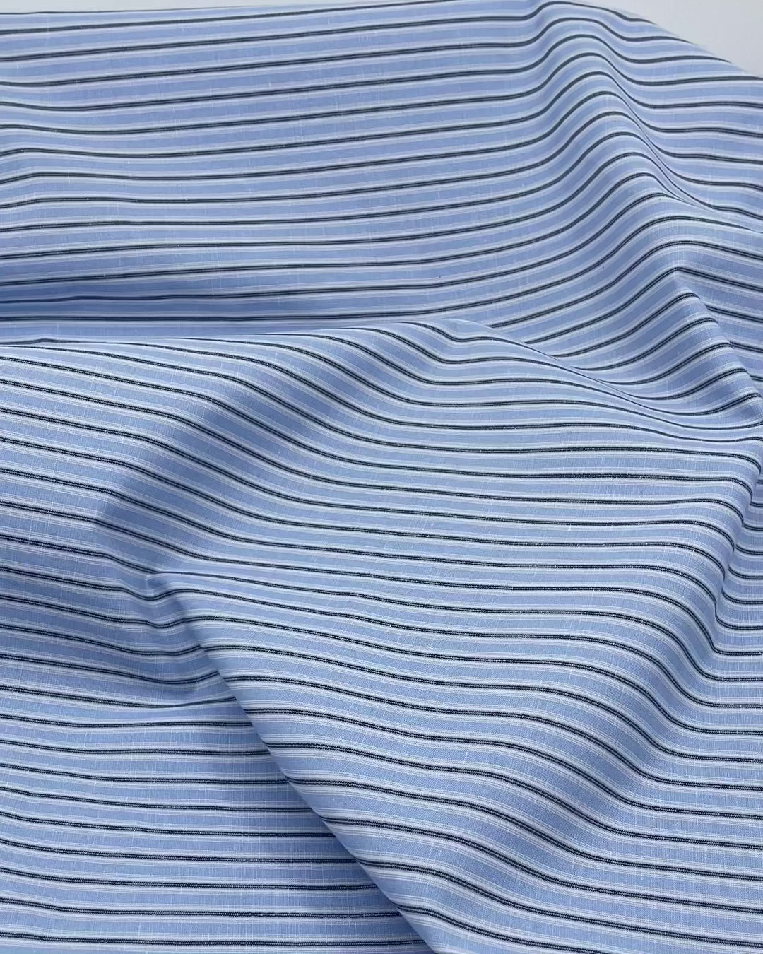 Seaside Lightweight Cotton Linen Slub - Powder Blue