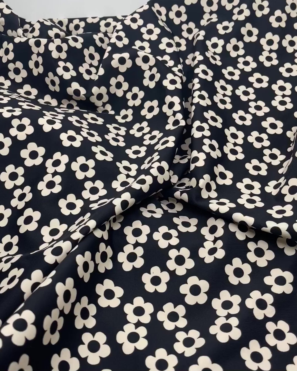 Recycled Nylon Swim Tricot - Black Liquorice