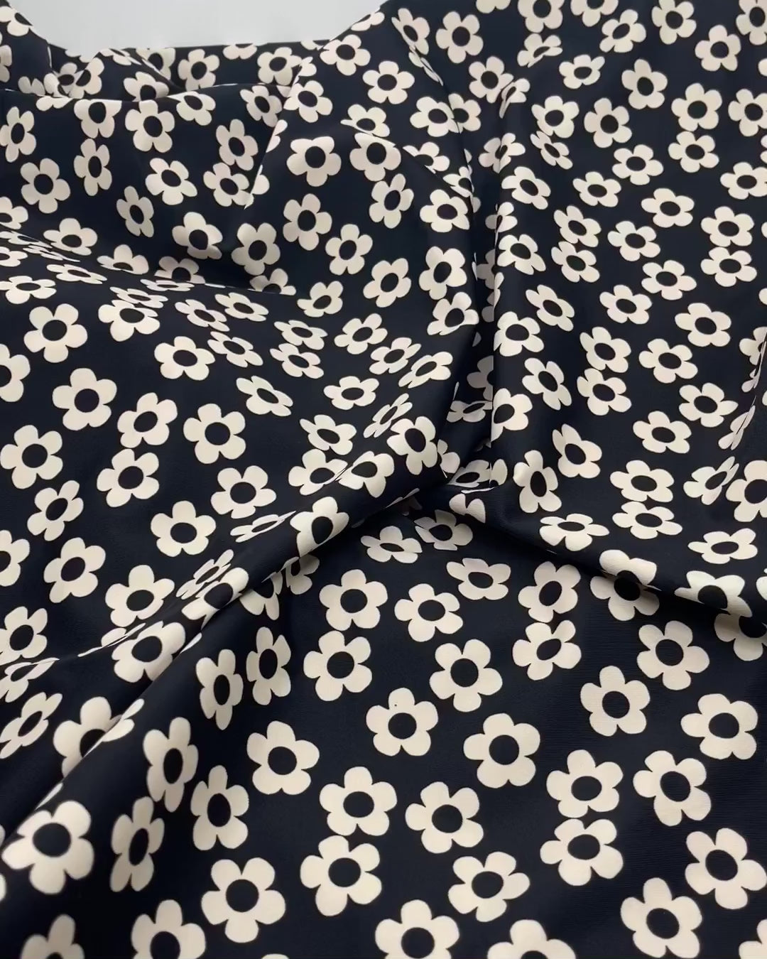 Recycled Nylon Swim Tricot - Black Liquorice