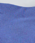 Striped Stretch Hemp Lyocell Blend - Cornflower/Berry
